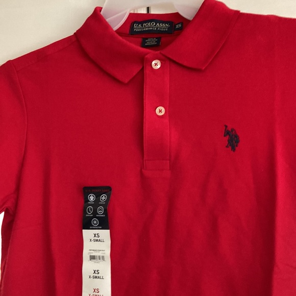 US POLO ASSN. RED POLO SHIRT - Picture 13 of 17